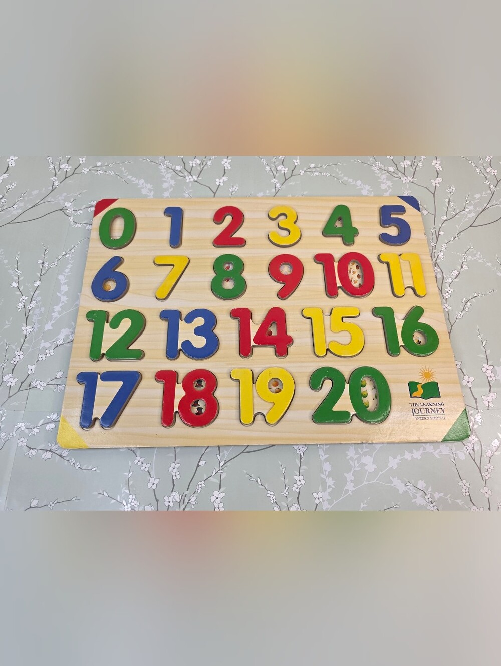 Wooden 1-20 Number Puzzle Board